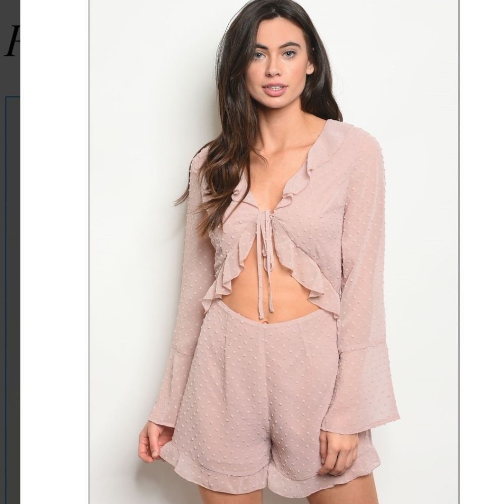 Pink cutout Romper